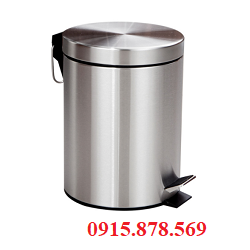 Thùng rác inox đạp chân 5L